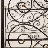 Antique wrought iron double bed, Italy 19th century