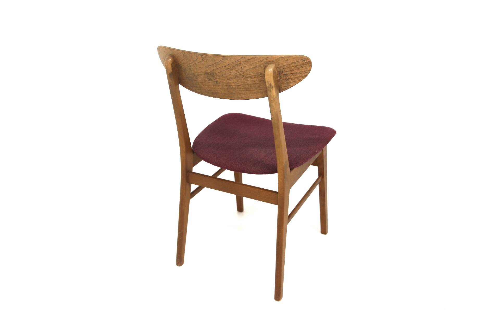 Set of 4 Farstrup "Monaco" teak and beech chairs, Denmark, 1960s