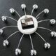 Wall clock spider chrome design karlsson vintage 1970-80