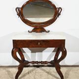 Coiffeuse en Ronce d’Acajou, époque Restauration – Début XIXe
