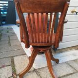 American swivel armchair in oak