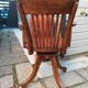 American swivel armchair in oak