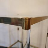 Pair of brass end tables