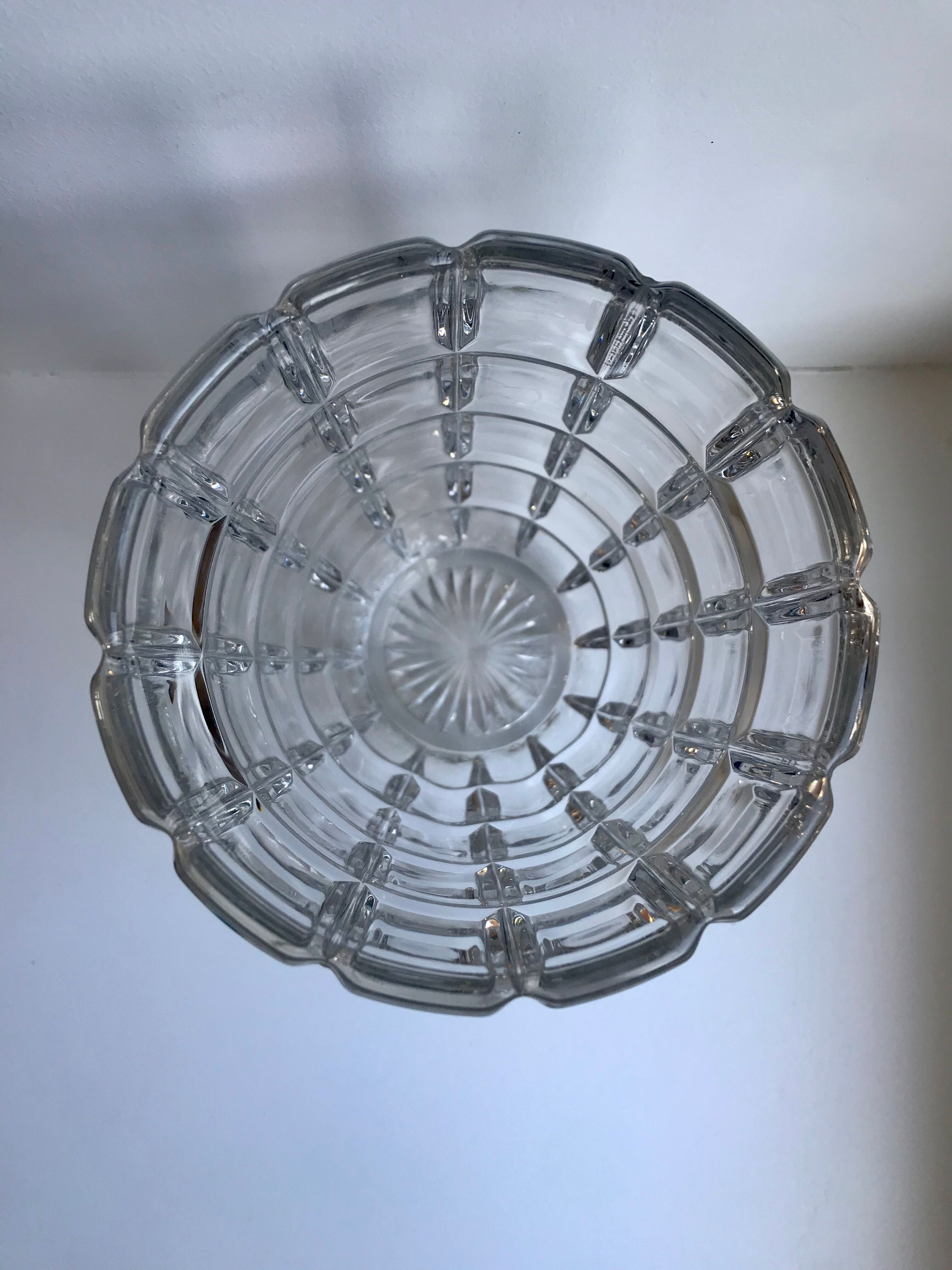 Crystal vase art deco style 30s