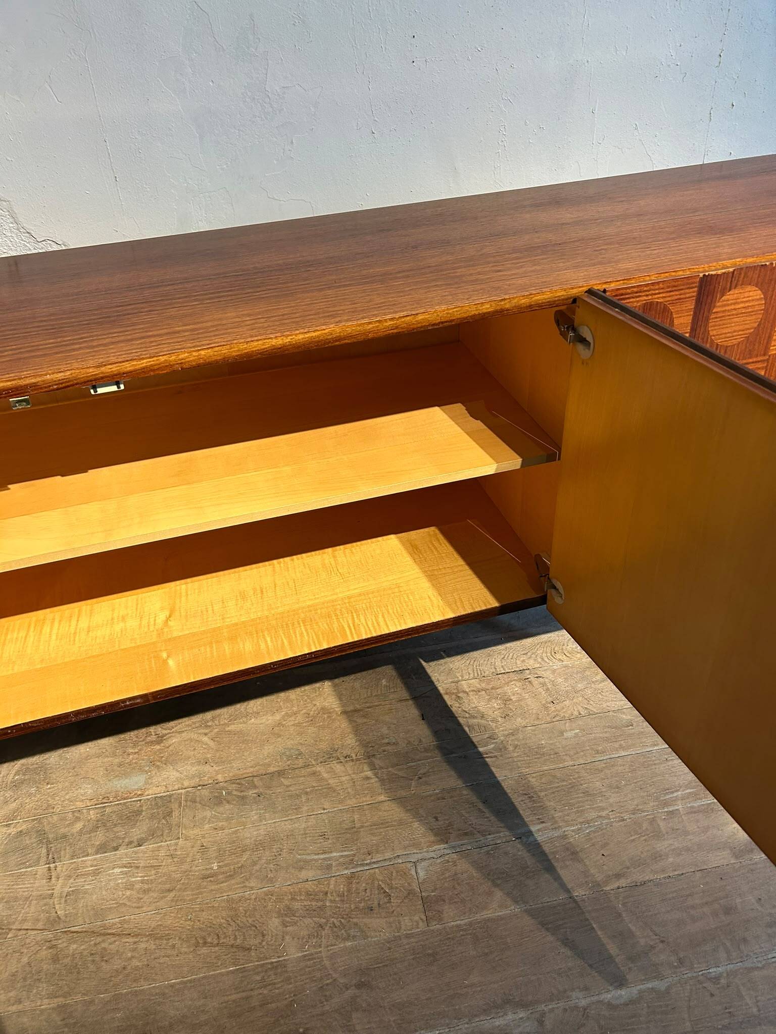 TEAK MARQUETRY ENFILADE 1960s