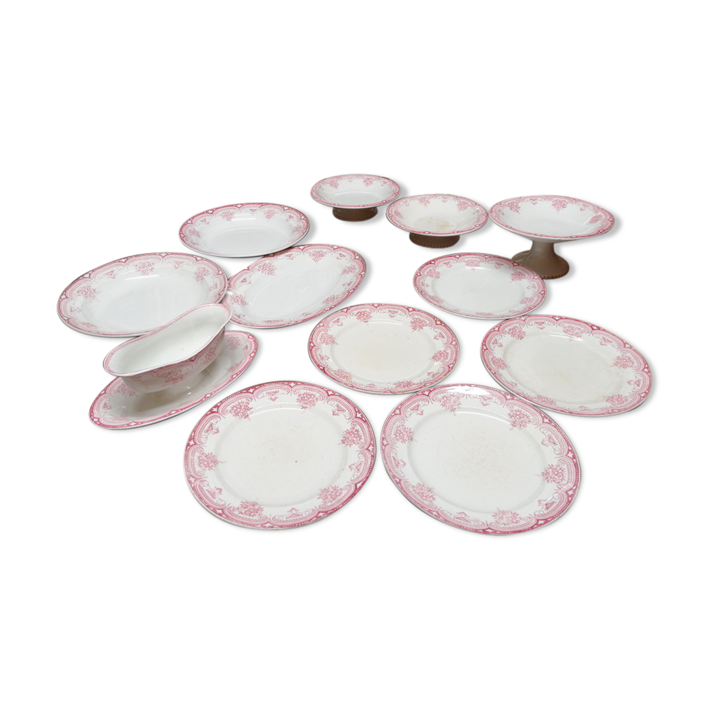 Assiettes en faïence Onnaing