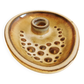 Ceramic candle holder, produced by Danish Søholm and designed by Einar Johansen.