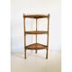 Etagère d'angle rotin