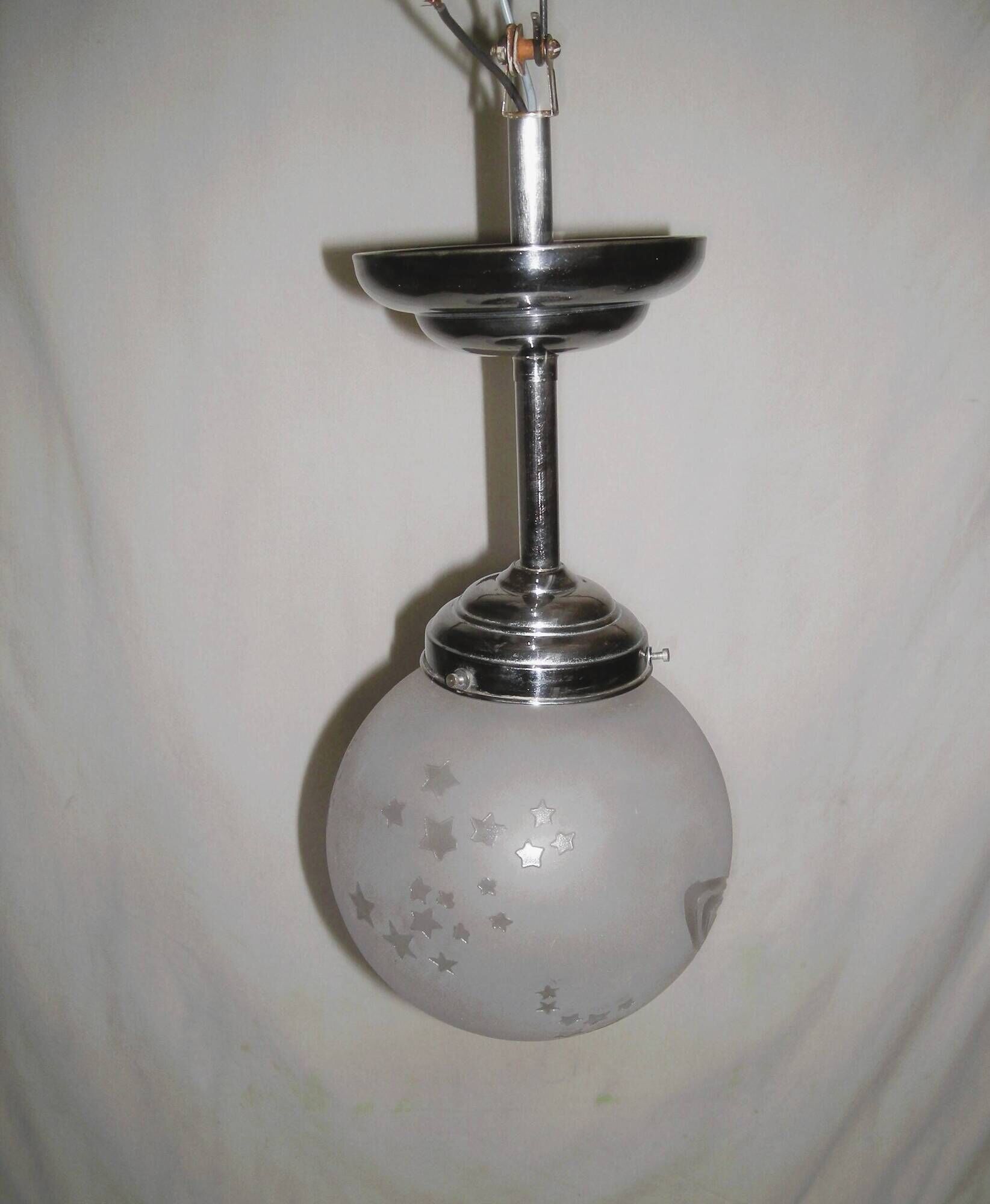 Star lustre; planets - 1920s Deveau - Art Deco