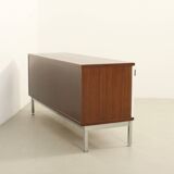 Enfilade Airborne with lacquered sliding doors, France, 1960s