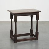Large Antique English Side Table/Stool