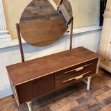 Commode coiffeuse scandinave danoise vintage 1960  2 tiroirs