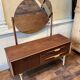 Vintage 1960s Danish Scandinavian dressing table chest of drawers with 2 drawers