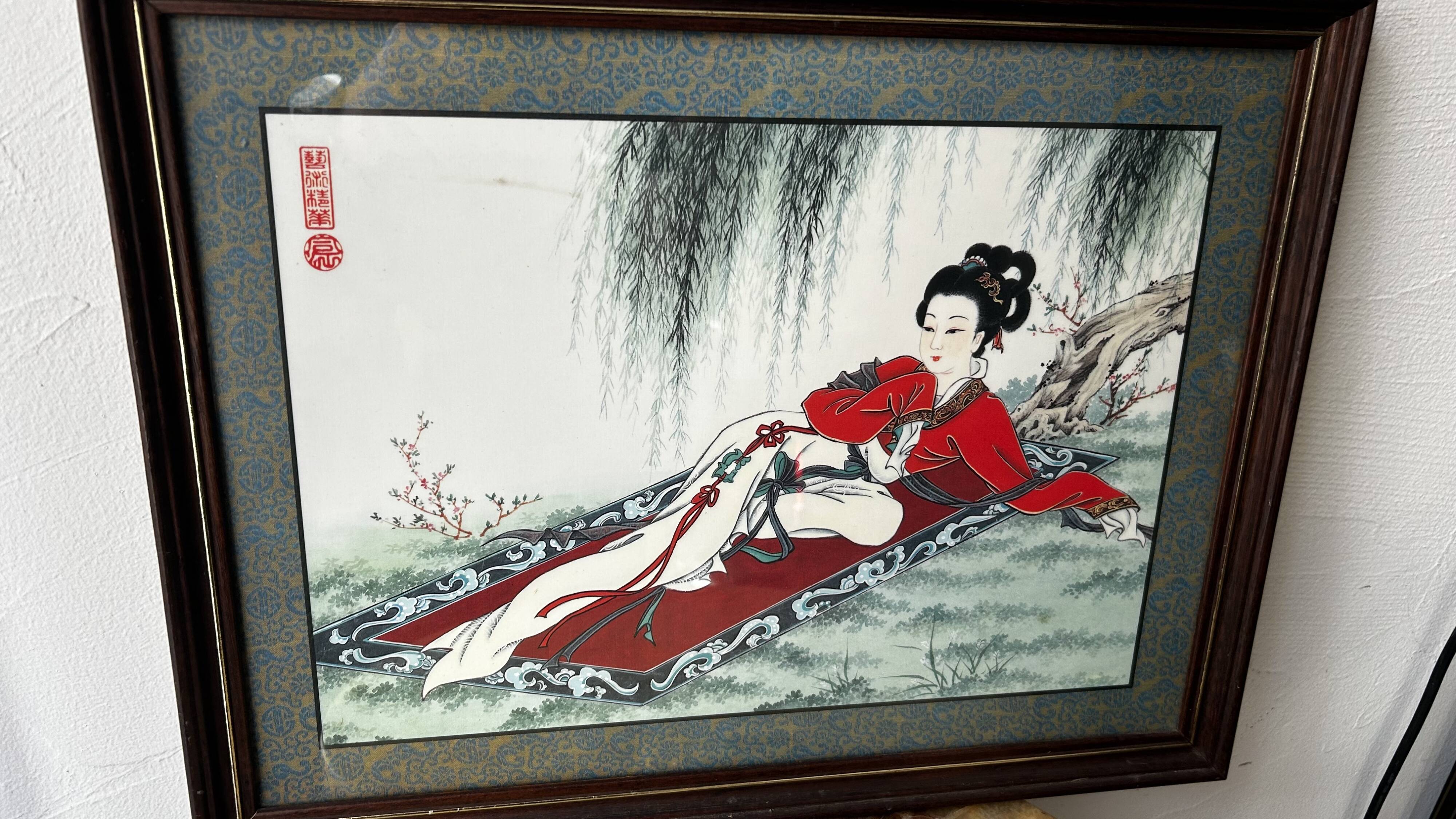 Pairs of Chinese Geisha Wall Panels