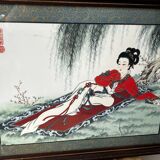 Pairs of Chinese Geisha Wall Panels