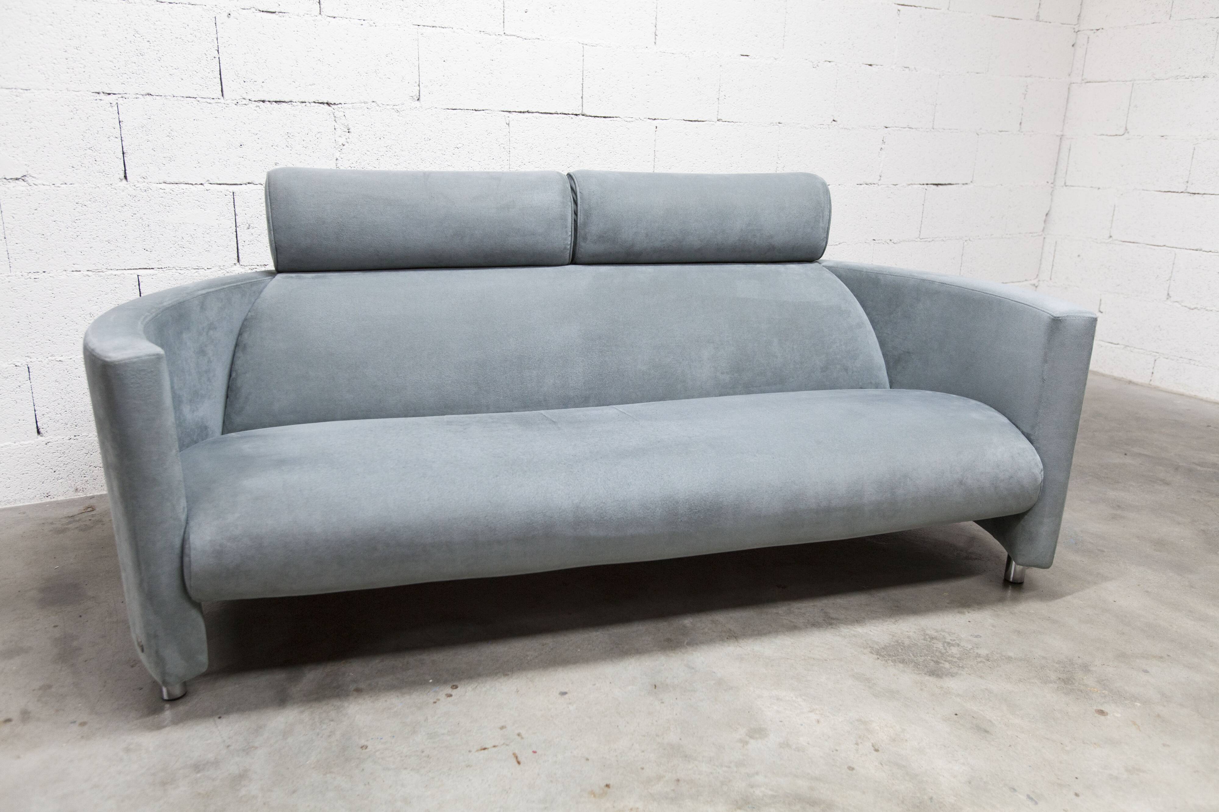Negresco Sofa Design Bernard Massot for Neology France Moiré Velvet