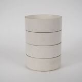 x4 Franco Pozzi Vintage Bowls – White ceramic with black rim