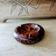 Artisanal ashtray in solid olive tree