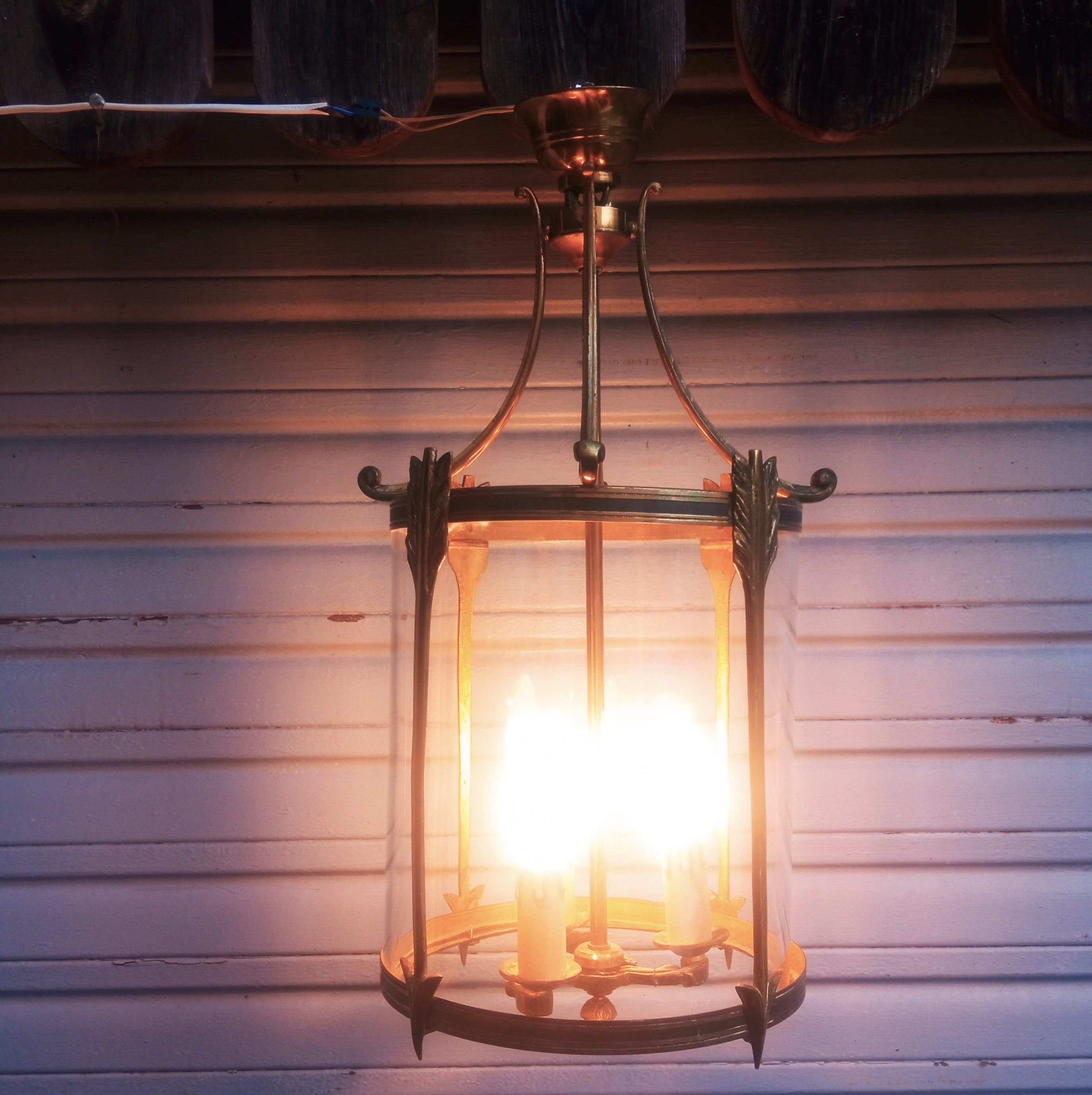 Bronze and brass lantern in Empire style - 4,400 kg!