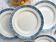 6 Longchamp Terre de fer dinner plates, René model, Made in France