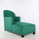 Asymmetrical Art Deco style chaise longue