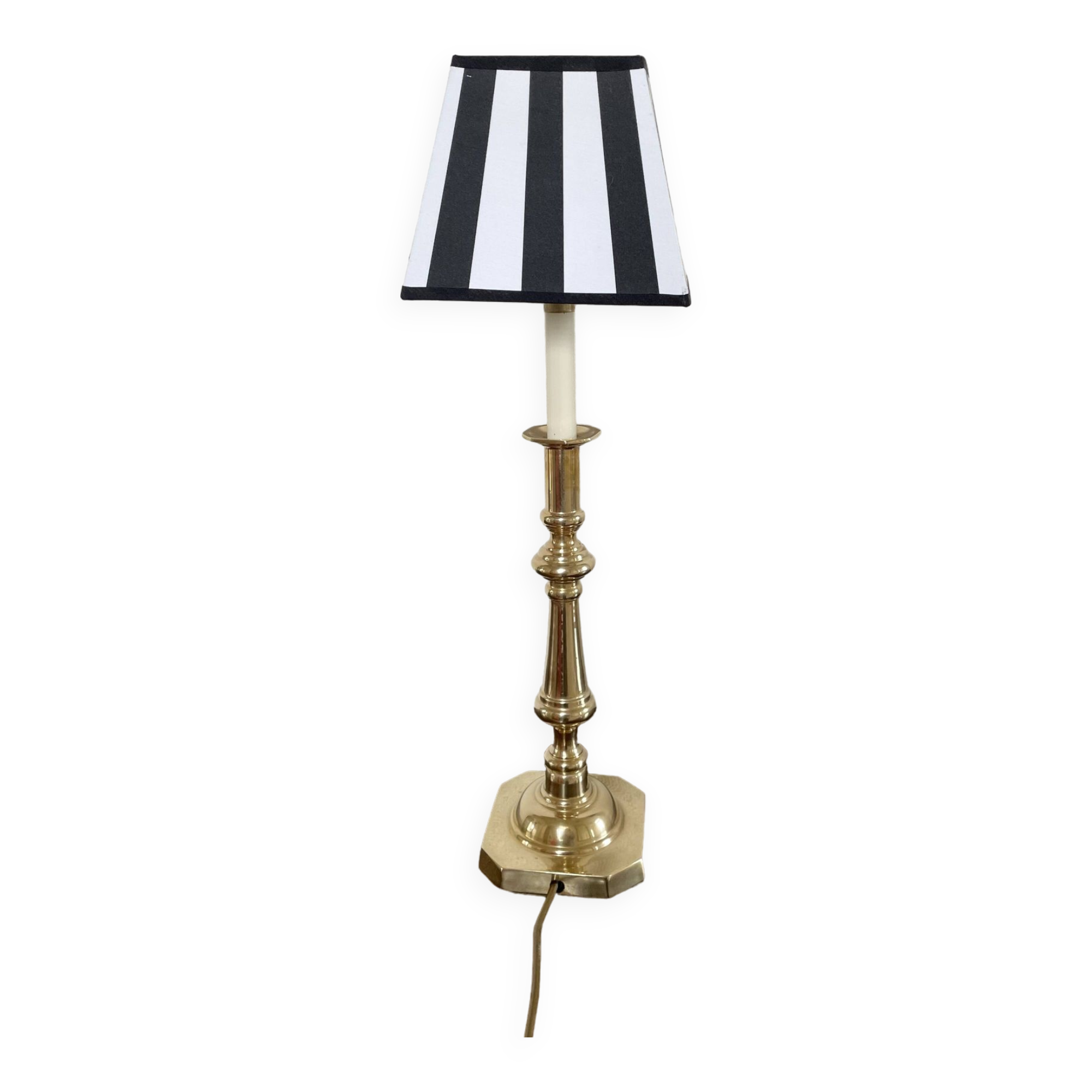 Golden brass lamp