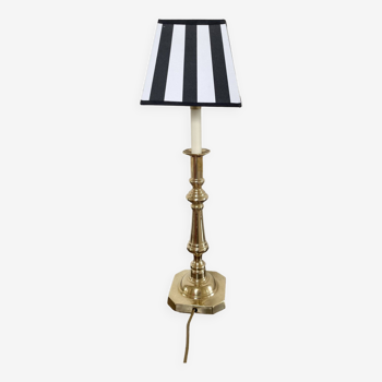 Golden brass lamp