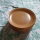 9 flat plates in Sarreguemines stoneware