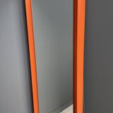 XXL orange Quadro mirror by Schönbuch 1970s