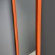 XXL orange Quadro mirror by Schönbuch 1970s