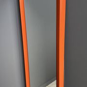 XXL orange Quadro mirror by Schönbuch 1970s