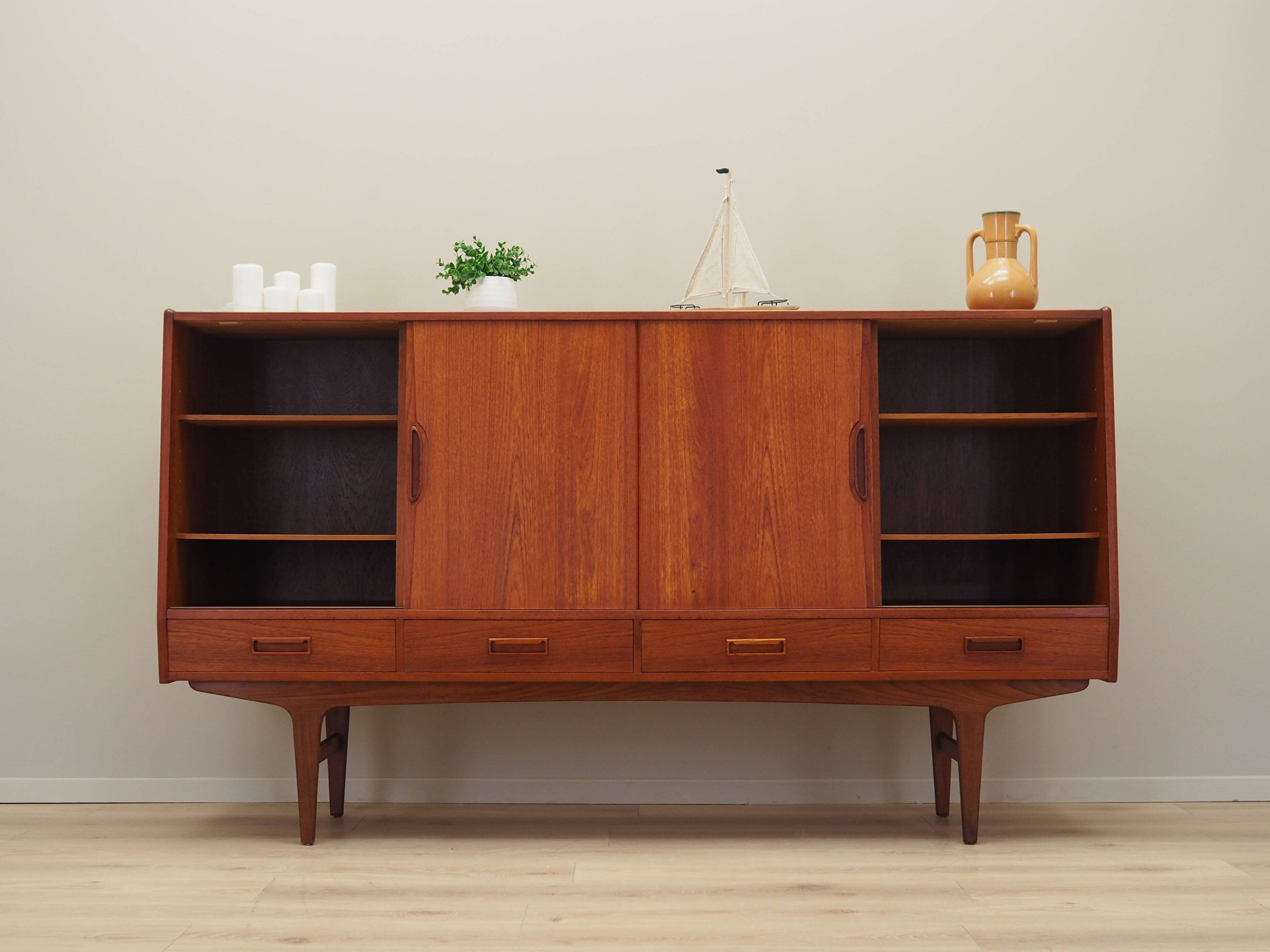 Teak highboard, Danish design, 1960s, designer: Børge Seindal