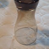 Set of 10 smoked glasses from the 60s/70s