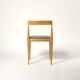 Set of 4 fully restored dining chairs produced by Drevotvar, Czechoslovakia, 1960 Kvadrat Fabric