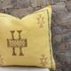 Silk cushion cover with Moroccan cactus pattern – Handmade Sabra cushion