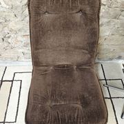 Paire de chaise fauteuil velour vintage  1970"