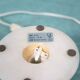1970s bohemian natural stone table lamp, vintage mood lamp