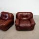 Set of two leather Sapporo lounge chairs by Mobil Girgi