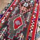 Vintage Moroccan Rug - Small Boujaad Rug - Boucharouit Rug