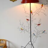 Floor lamp magazine rack