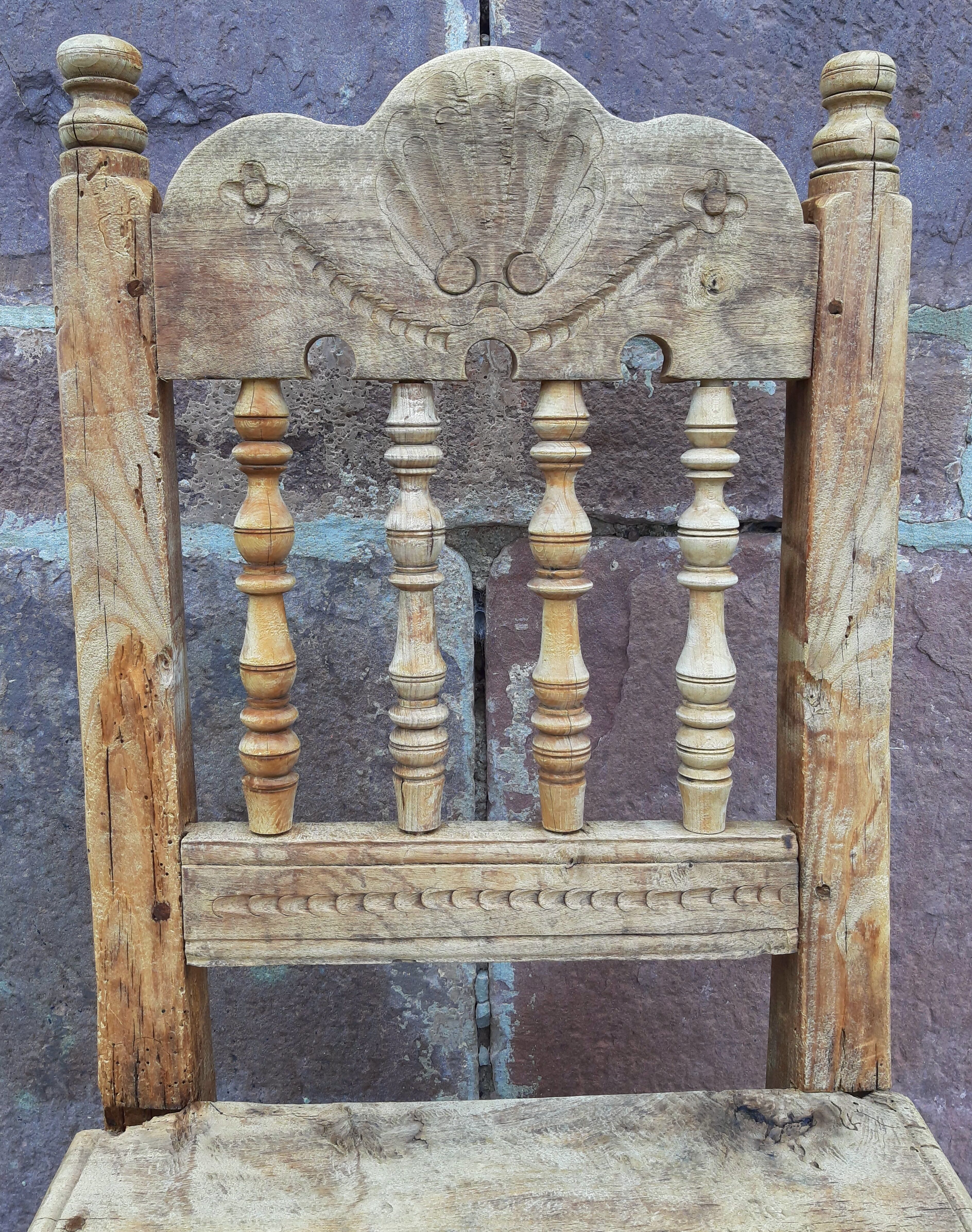 Antique wooden chair.
