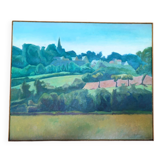 Paysage champêtre de nelly le couedic (xxème)