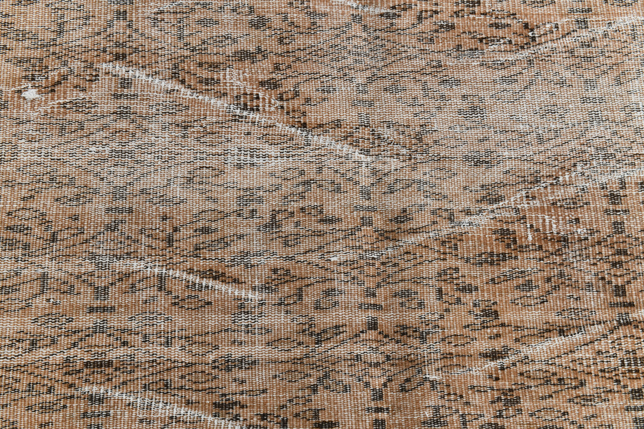 5x8 brunt orange floral vintage rug, 151x244cm