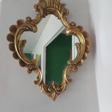 Mirror XIXth gilded wood and mercury ice 61x45cm