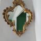Mirror XIXth gilded wood and mercury ice 61x45cm