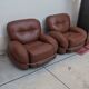Set of 2 Okay armchairs by Adriano Piazzesi, 70s