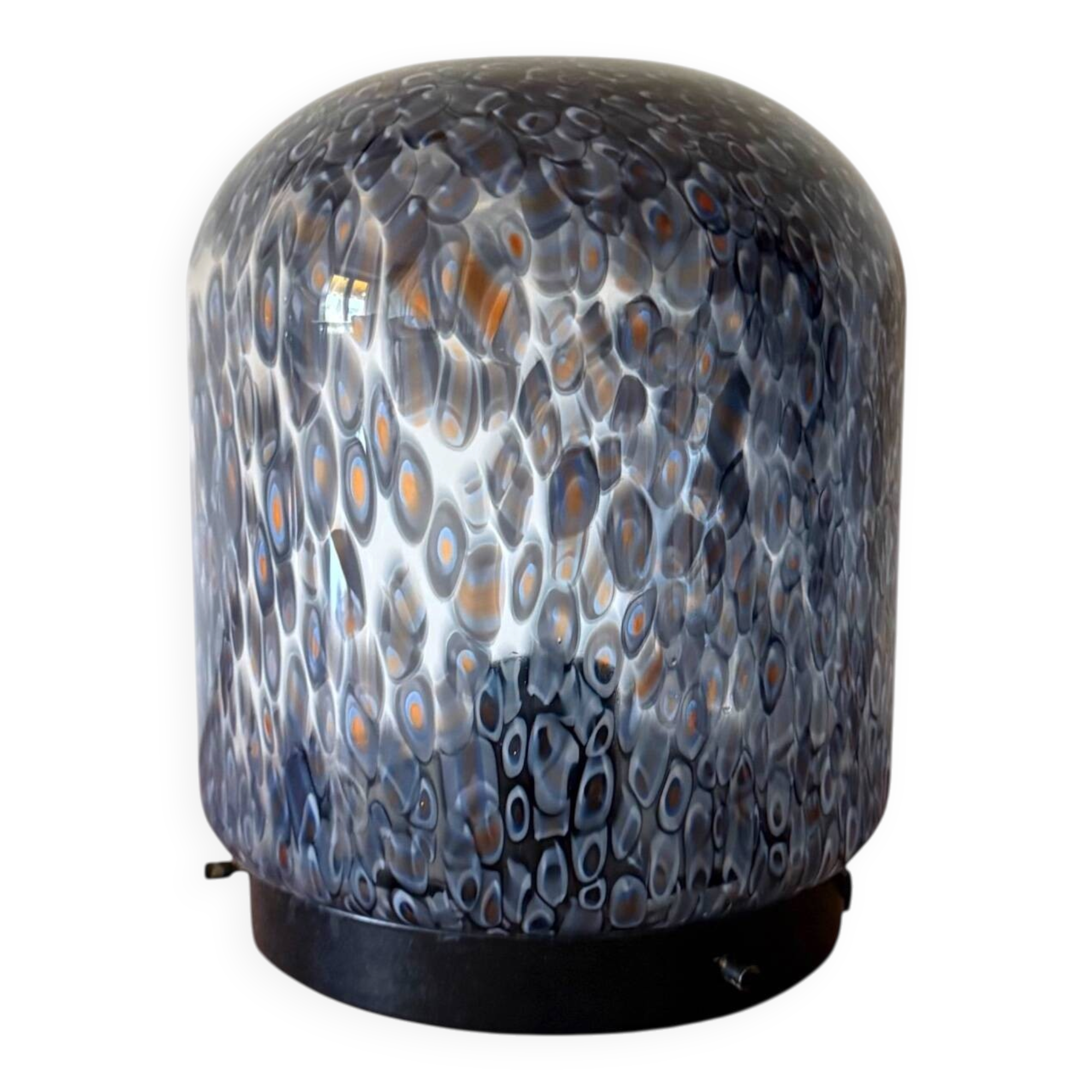 Gae Aulenti, 'Neverrino' murrine-blown glass table lamp , Vetreria Vistosi