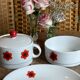 Lot de 3 plats de service vintages Scherzer Bavaria