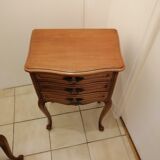 Pair of old wooden bedsides