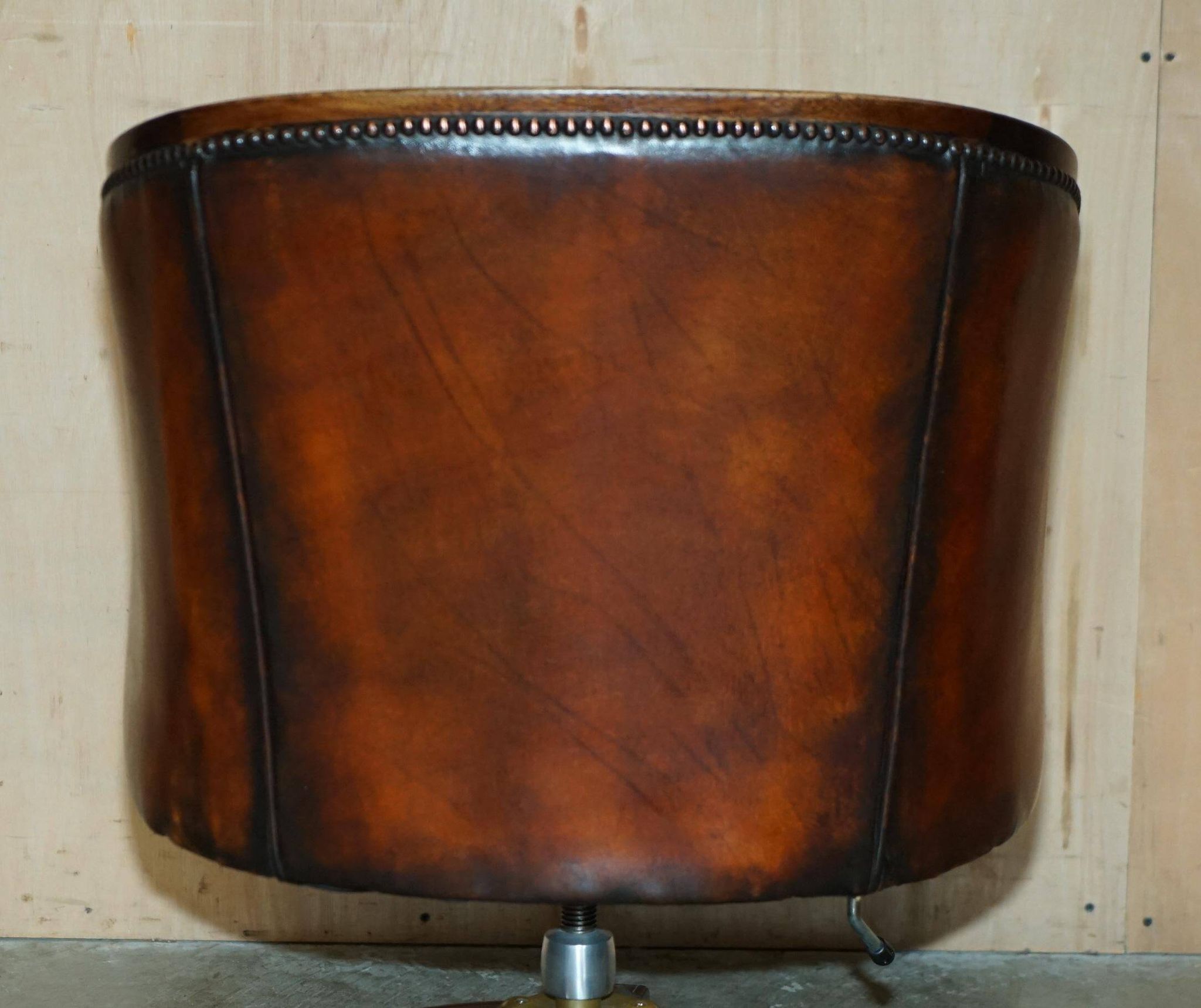 Restored leather captain's or director's chair